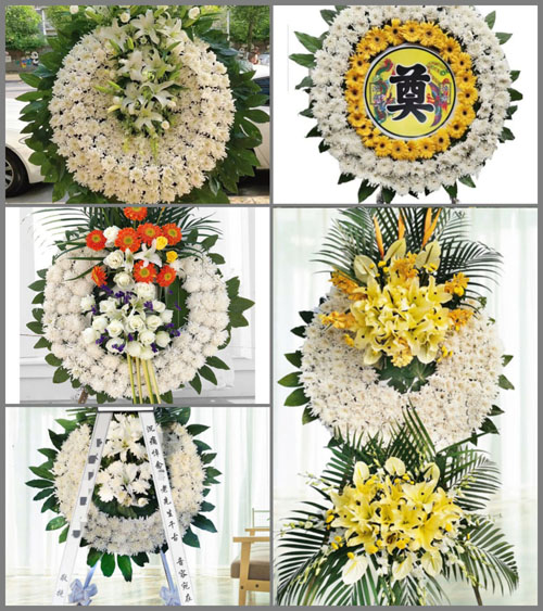 山东青岛平度市李园街道东蟠桃山村花圈速递